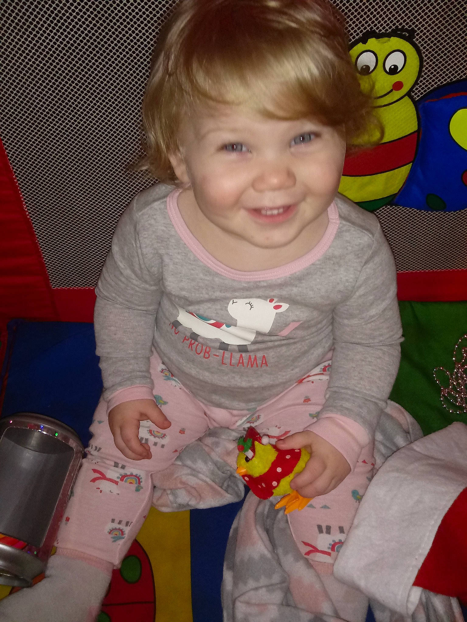 Novalyn is registered to the contest to win money with this photo: baby, baby_toys, cheek, child, eye, iris, joy, person, play, skin, smile, toddler, toy