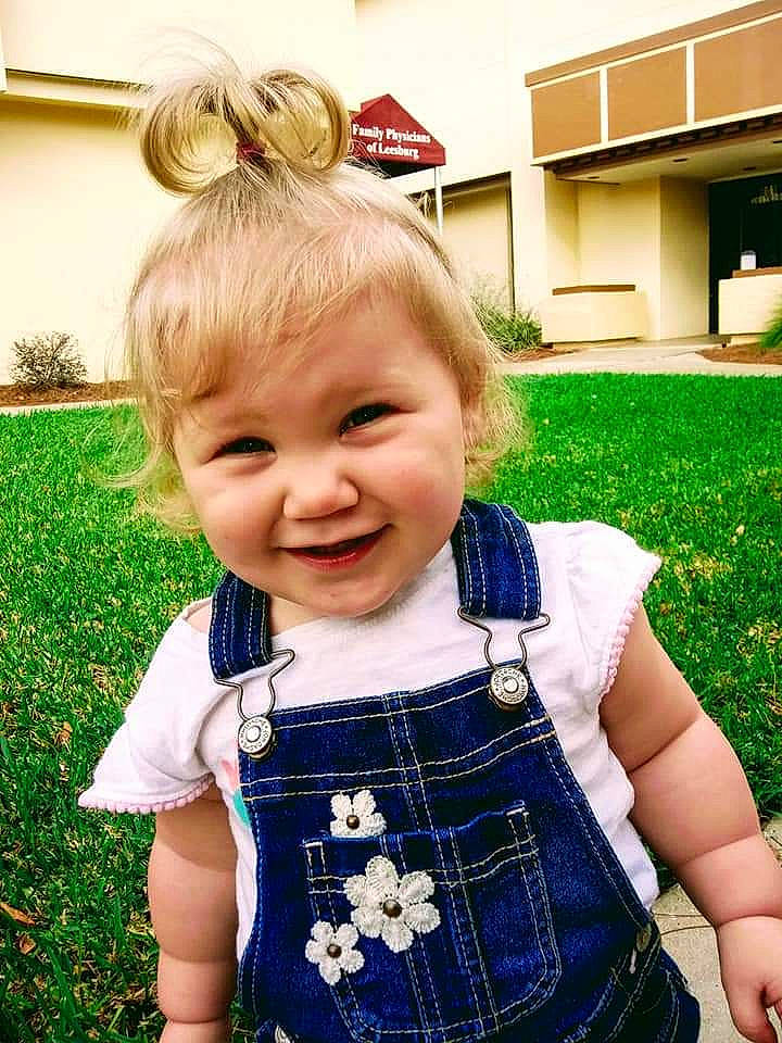 Novalyn is registered to the contest to win money with this photo: baby, blond, child, design, dress, facial_expression, grass, hair, hairstyle, head, joy, pattern, people, person, photography, plaid, plant, skin, smile, summer