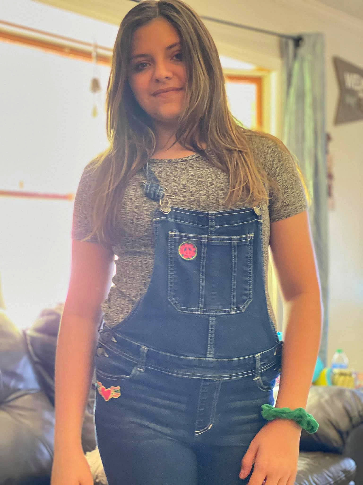 Kaitlyn is registered to the contest to win money with this photo: abdomen, belt, black_hair, button, cool, denim, electric_blue, fashion_design, human_leg, jewellery, joint, joy, knee, long_hair, person, shoulder, sleeve, standing, street_fashion, thigh