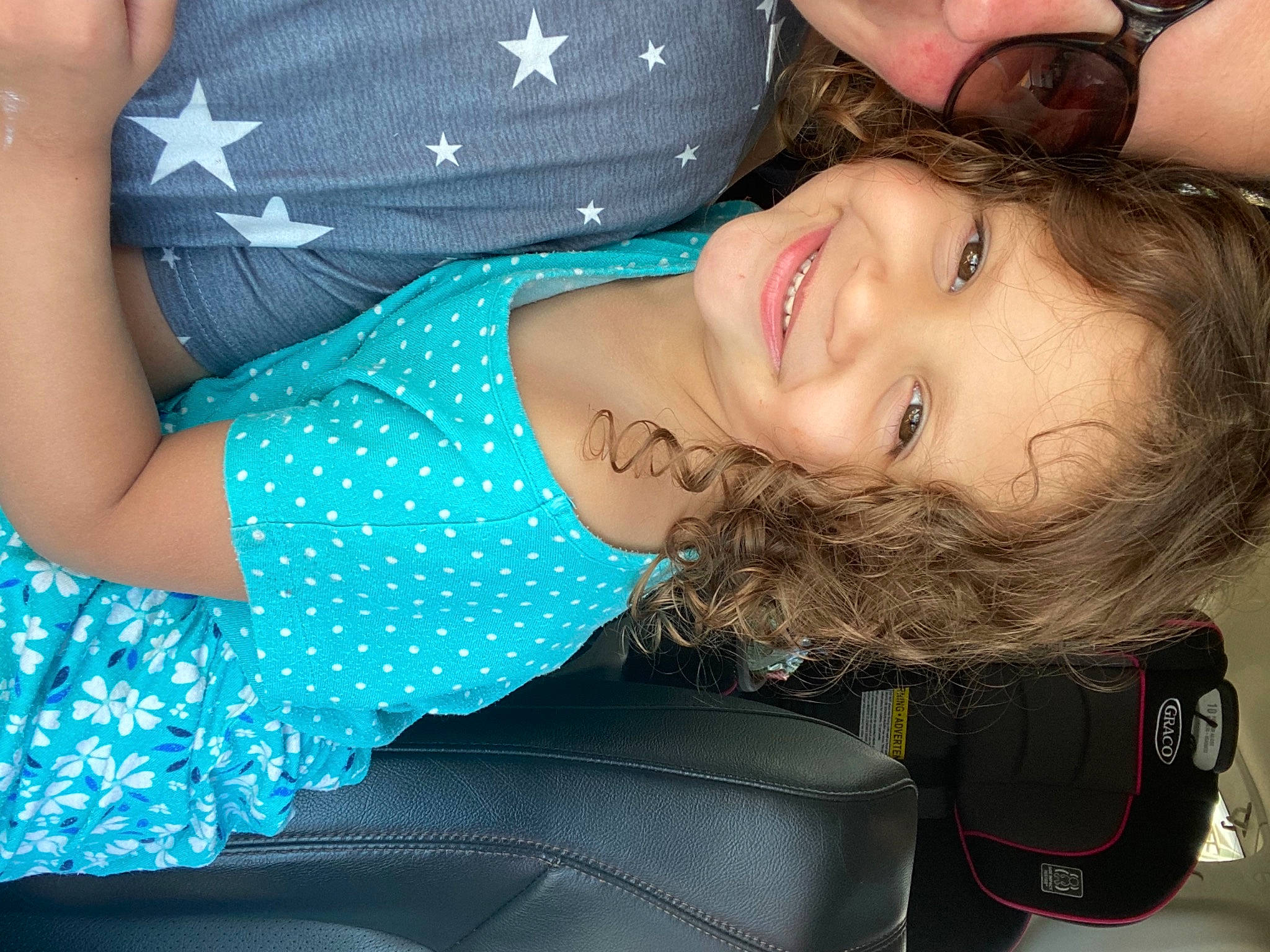 Emma joined the competition — help win amazing prizes! arm, blue, eyelash, facial_expression, flash_photography, gesture, hairstyle, happy, human_body, joint, joy, lip, mouth, muscle, neck, organ, person, photograph, shoulder, skin