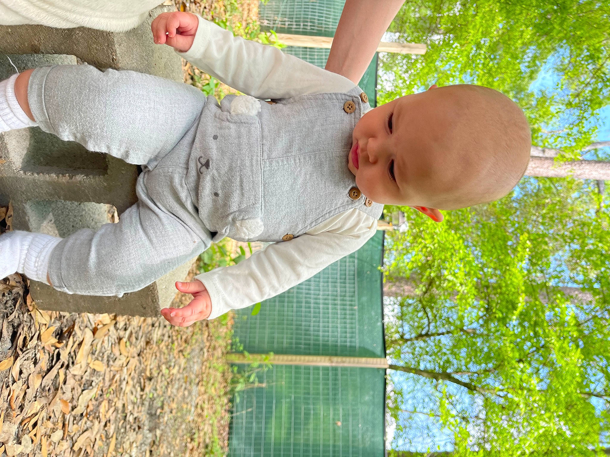 Jaxson is registered to the contest to win money with this photo: baby, child, event, fun, gesture, grass, green, happy, leisure, pattern, people_in_nature, person, plant, play, recreation, sky, smile, summer, toddler, tree