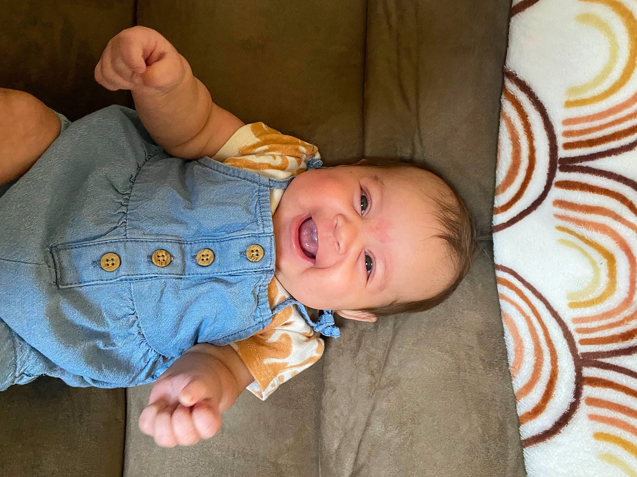 Eliyanah joined the competition — help win amazing prizes! baby, baby_toddler_clothing, cheek, comfort, eye, facial_expression, finger, gesture, hand, happy, head, human_body, mammal, mouth, nose, person, product, skin, sleeve, smile