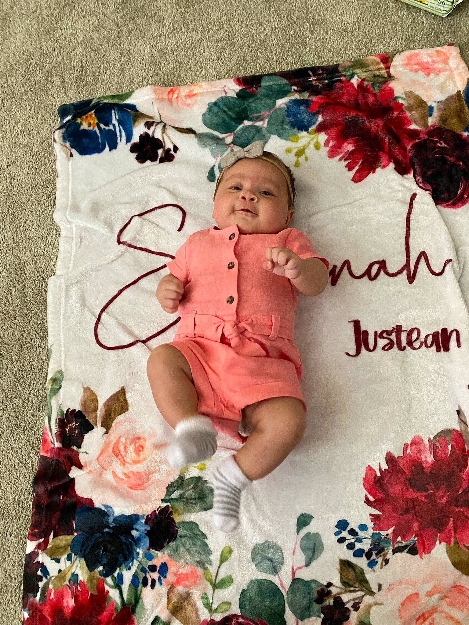 Eliyanah is registered to the contest to win money with this photo: art, baby, baby_toddler_clothing, creative_arts, cut_flowers, floral_design, flower, font, greeting_card, happy, headwear, illustration, leaf, pattern, person, petal, pink, plant, poster, rose