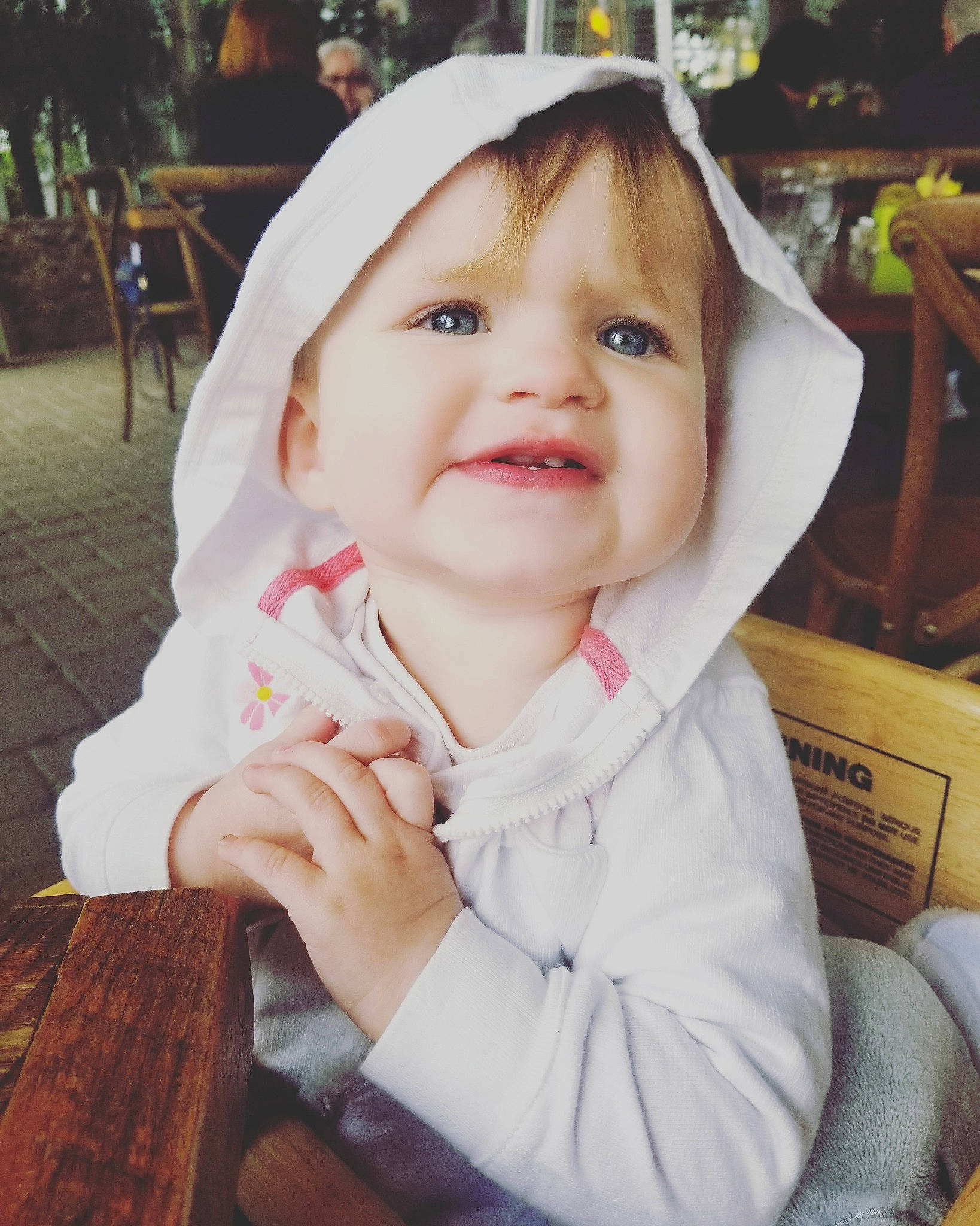 Kayce is registered to the contest to win money with this photo: baby, beauty, cheek, child, chin, ear, eye, face, facial_expression, fun, happy, head, iris, joy, lip, nose, outerwear, people, person, skin