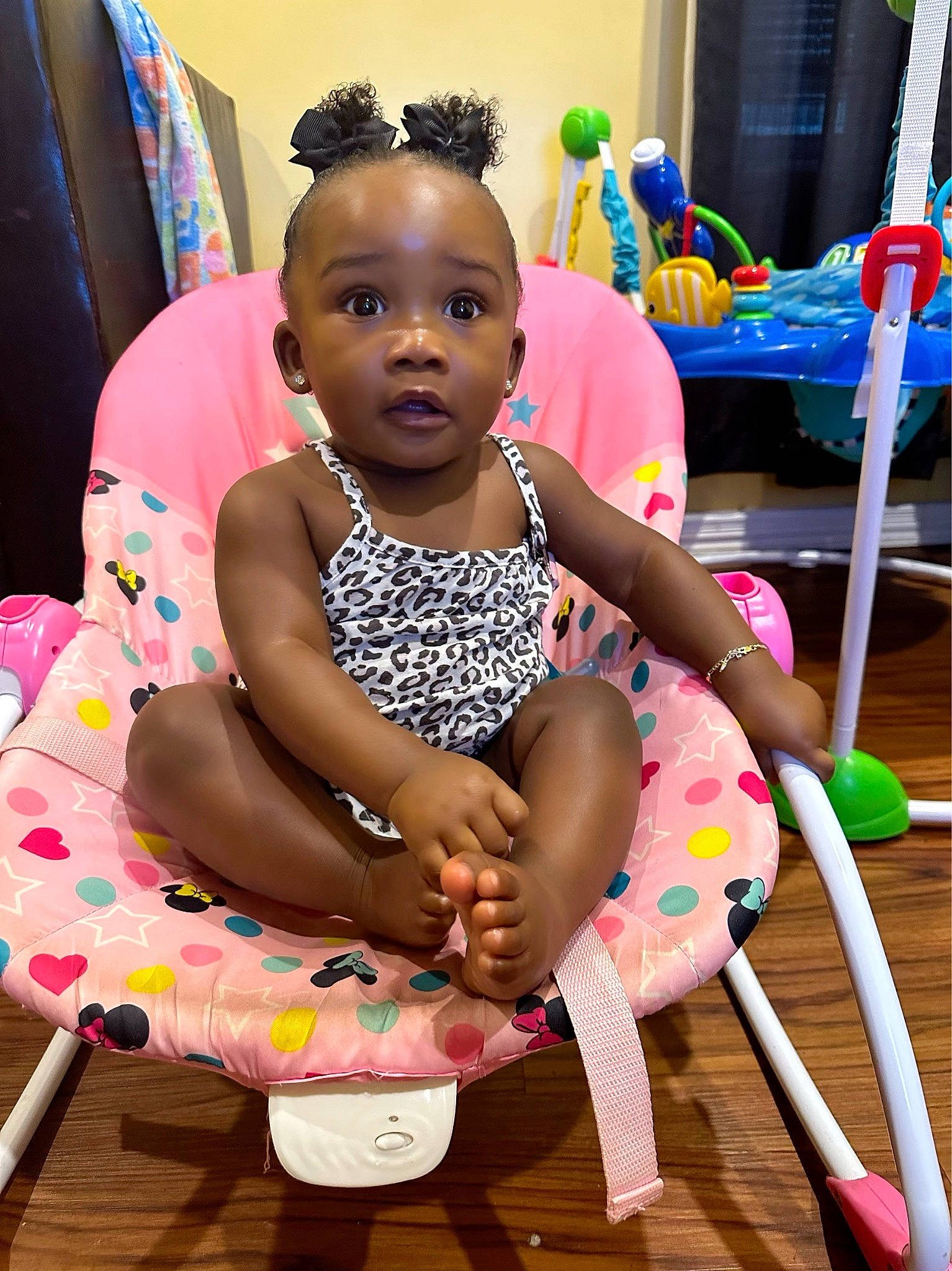 Asiya is registered to the contest to win money with this photo: baby, baby_toddler_clothing, chair, child, comfort, event, fun, happy, leisure, magenta, person, pink, play, product, purple, room, sitting, skin, summer, thigh