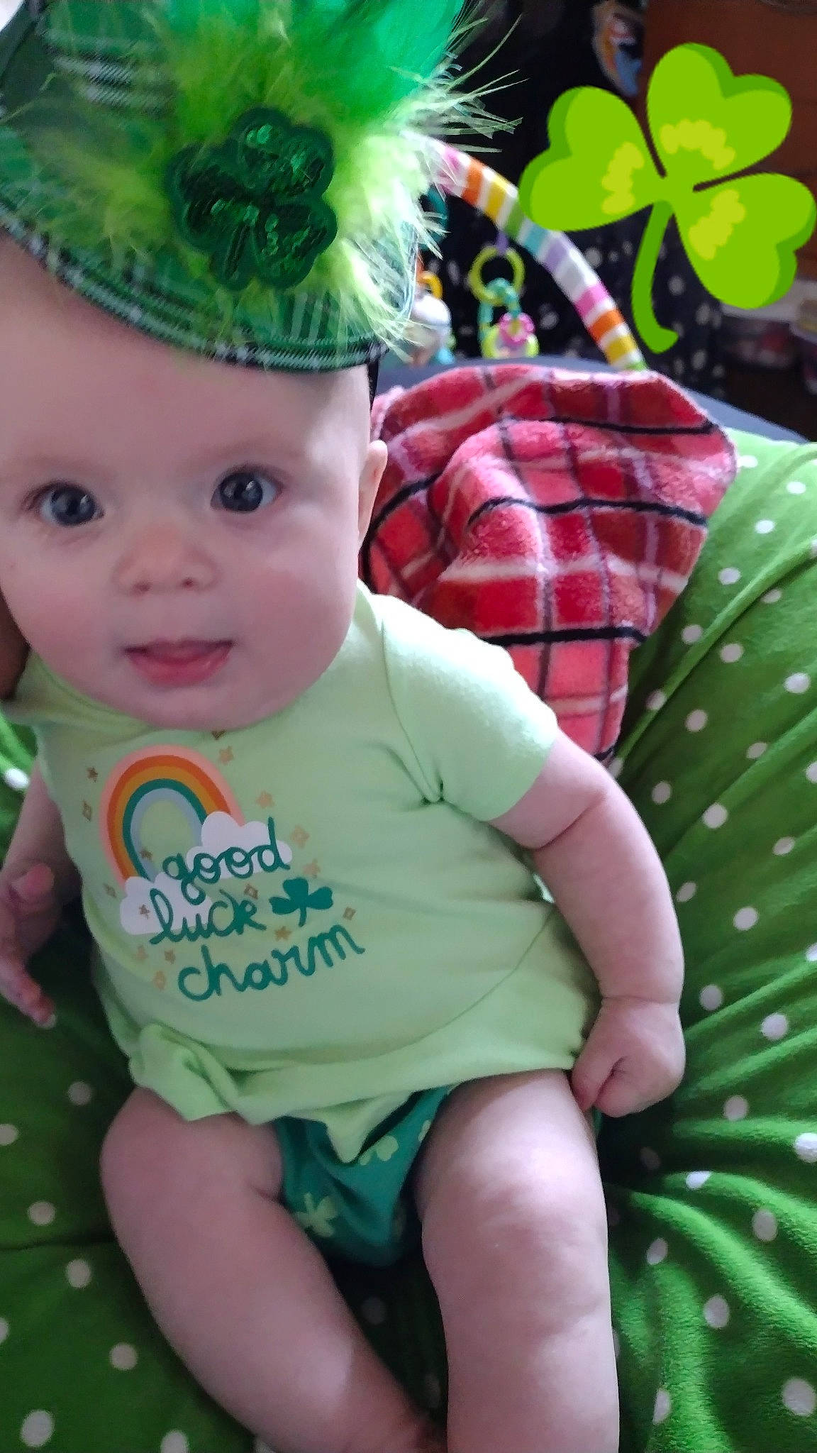 Adeline is registered to the contest to win money with this photo: baby, baby_products, baby_toddler_clothing, cap, child, costume_hat, fashion_accessory, fedora, fun, grass, green, happy, hat, headgear, headwear, pattern, person, pink, sitting, sun_hat