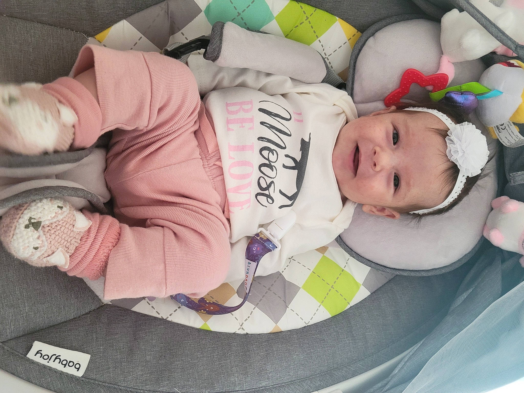Lia joined the competition — help win amazing prizes! auto_part, baby, baby_carriage, baby_in_car_seat, baby_products, baby_safety, baby_sleeping, baby_toddler_clothing, baby_toys, car_seat, cheek, child, comfort, nap, pattern, person, room, sitting, sleep, toddler