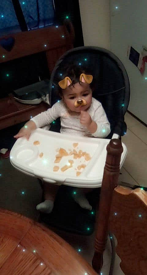 Imara joined the competition — help win amazing prizes! chair, child, fawn, figurine, furniture, headwear, person, sitting, toddler, toy