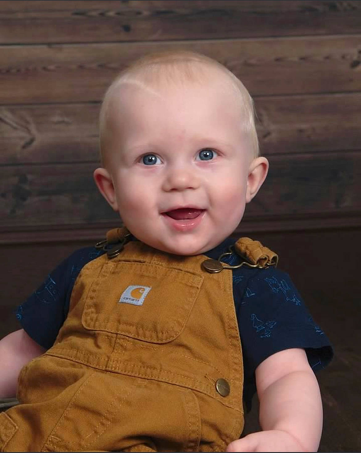 Carson joined the competition — help win amazing prizes! baby, baby_toddler_clothing, blond, cheek, child, collar, dress, eye, fun, hair, happy, iris, lip, nose, person, skin, sleeve, smile, t_shirt, toddler