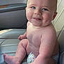 Rhyker joined the competition — help win amazing prizes! baby, blue_eyes, car_seat, child, chubby, closeup, cute, diaper, happy, infant, interior, leather_seat, portrait, seatbelt, sitting, skin, smiling, sunlight, tongue_out, vehicle