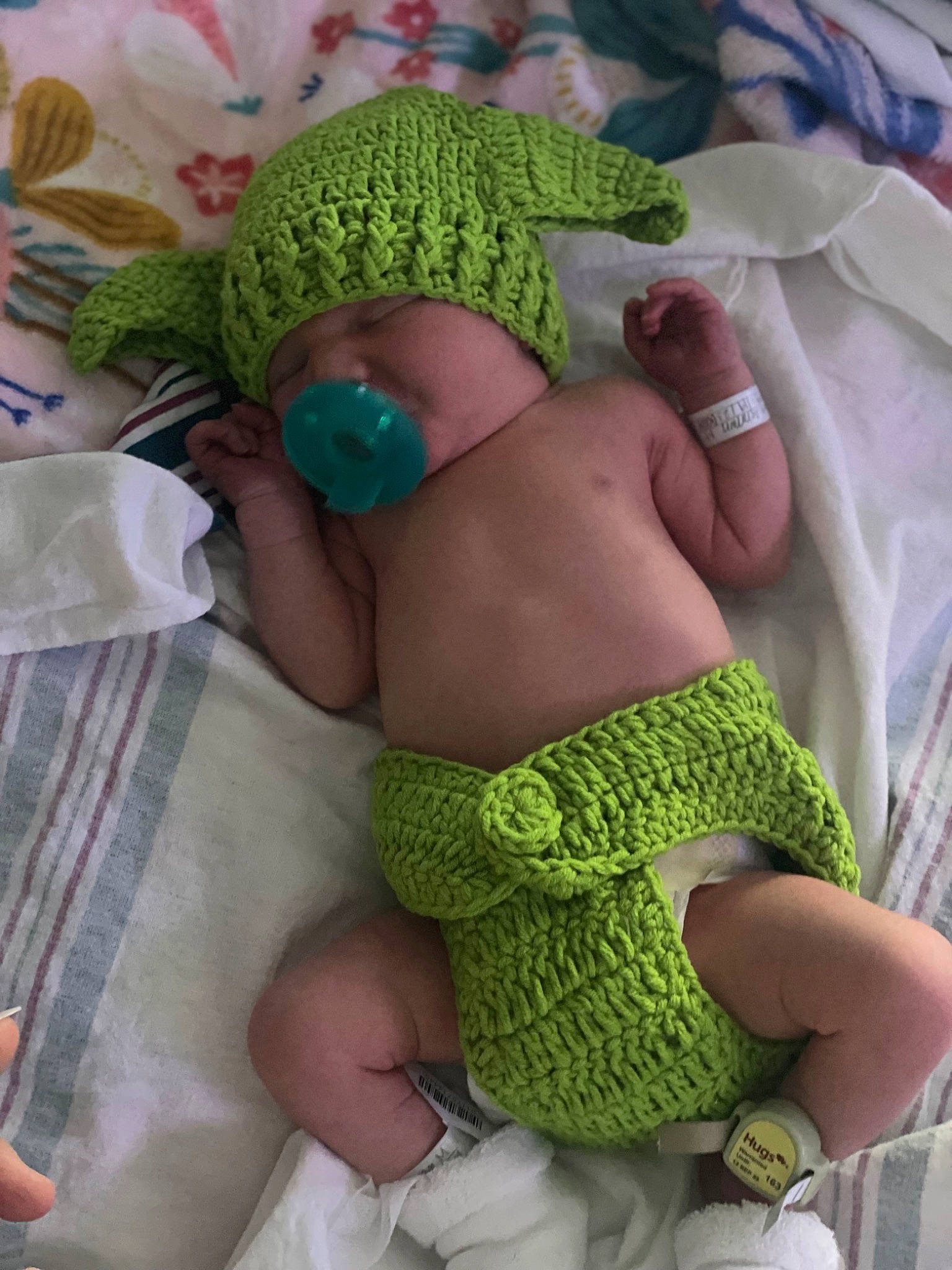 Shylo joined the competition — help win amazing prizes! abdomen, baby, baby_products, baby_toddler_clothing, chest, child, comfort, crochet, diaper, fashion_accessory, green, linens, nail, pattern, person, textile, thigh, thumb, toddler, trunk