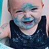 Haiden joined the competition — help win amazing prizes! baby, bodypart, clothing, cream, dessert, face, food, happy, head, icing, laughing, mouth, paintcontainer, person, photography, portrait, smile, t_shirt, tanktop, teeth