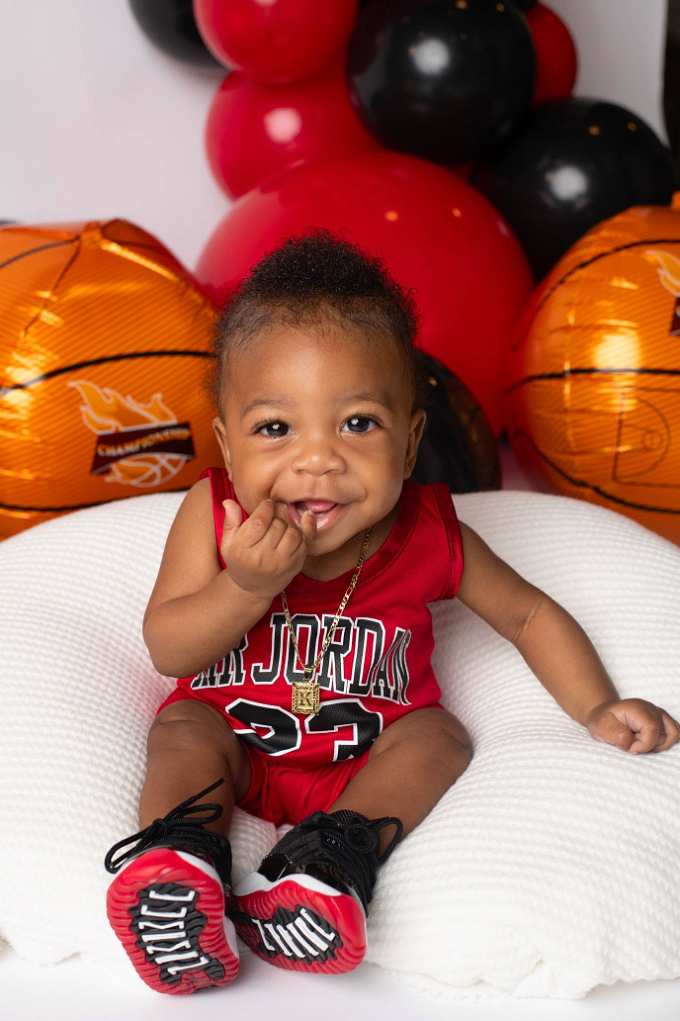 Kordai joined the competition — help win amazing prizes! arm, baby, baby_toddler_clothing, black, eye, facial_expression, finger, fun, hairstyle, happy, head, human, human_body, orange, organ, person, pink, red, skin, smile