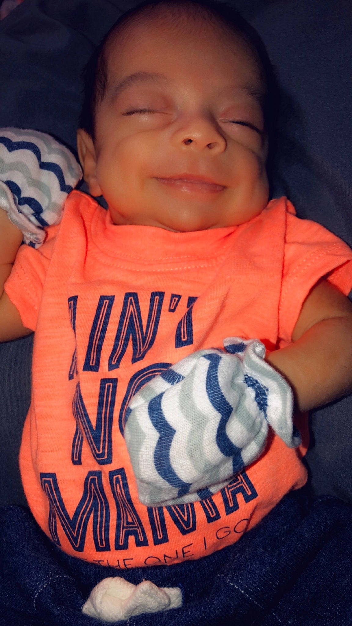 Saul joined the competition — help win amazing prizes! baby, baby_toddler_clothing, cheek, child, cool, orange, person, t_shirt, toddler