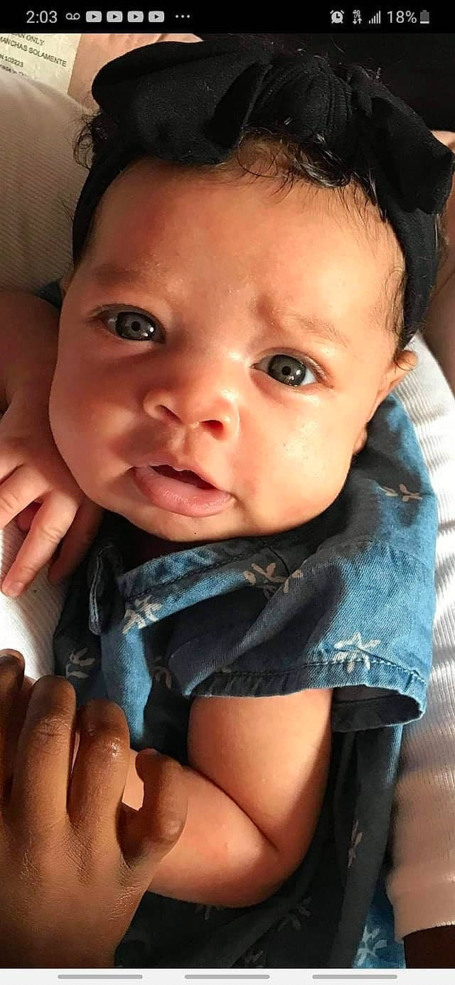 Nylah joined the competition — help win amazing prizes! baby, beauty, cheek, child, chin, eye, eyebrow, face, facial_expression, finger, forehead, hand, head, human, lip, mouth, nose, person, skin, smile