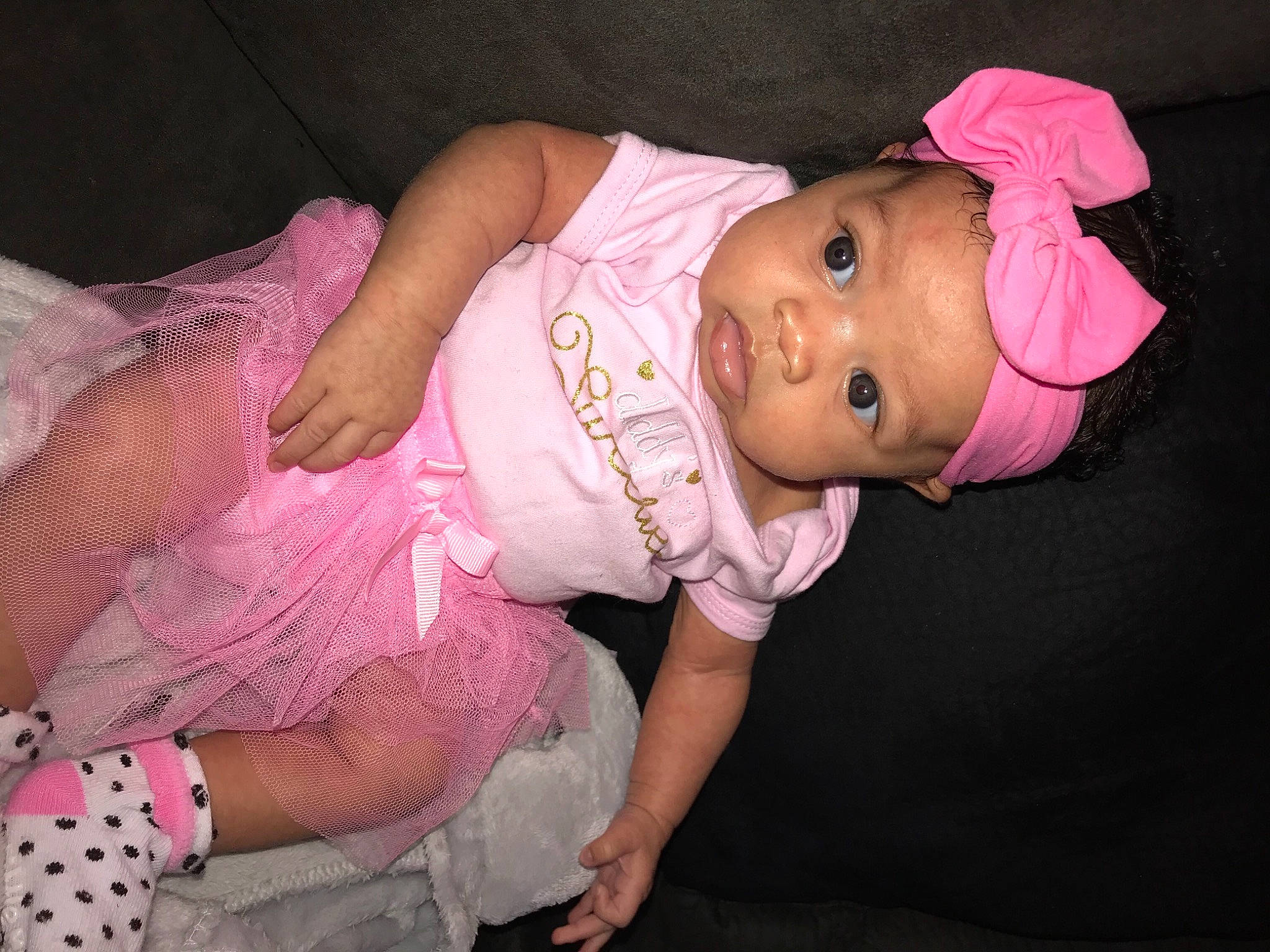 Nylah joined the competition — help win amazing prizes! baby, baby_toddler_clothing, cheek, child, hair_accessory, headgear, headwear, person, pink, skin, toddler