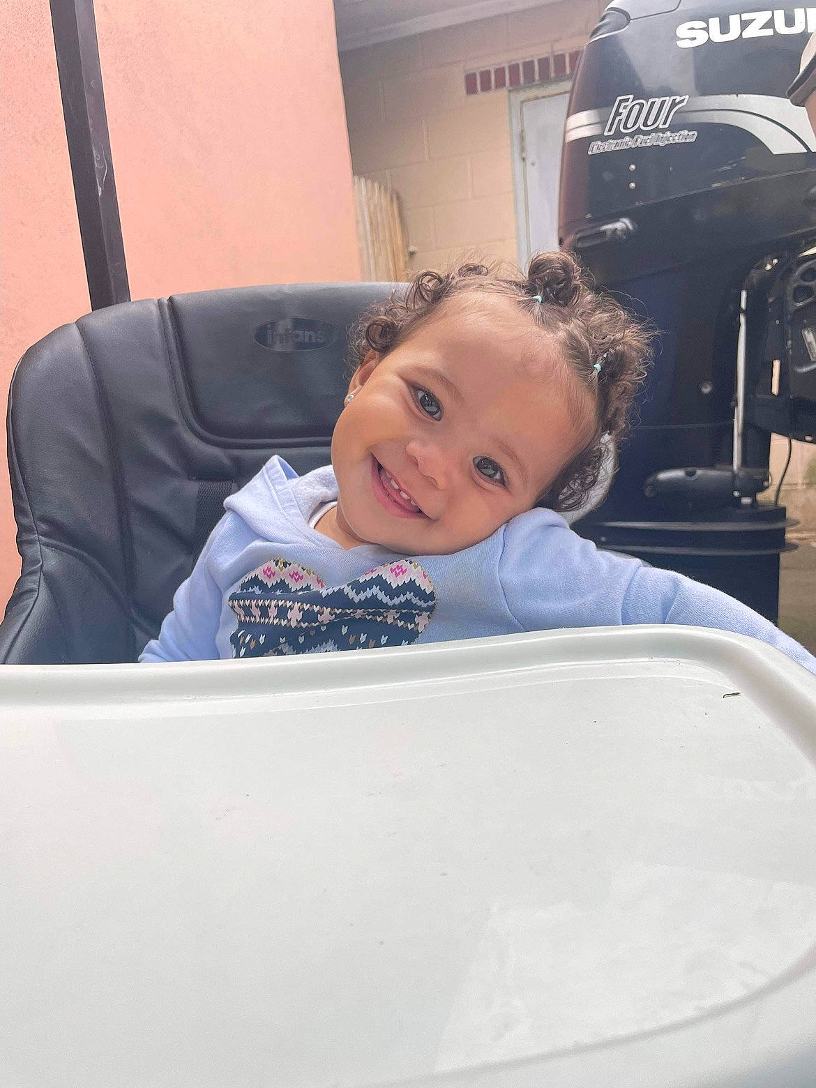 Kairi joined the competition — help win amazing prizes! auto_part, automotive_design, automotive_exterior, automotive_wheel_system, baby_toddler_clothing, child, comfort, fun, happy, joy, laugh, luxury_vehicle, motor_vehicle, person, product, sitting, sleeve, smile, t_shirt, toddler