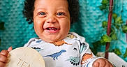 Kayden is registered to the contest to win money with this photo: baby, babylaughing, bodypart, cutlery, face, finger, furniture, hand, happy, head, laughing, mouth, person, photography, plant, portrait, pottedplant, smile, spoon, teeth