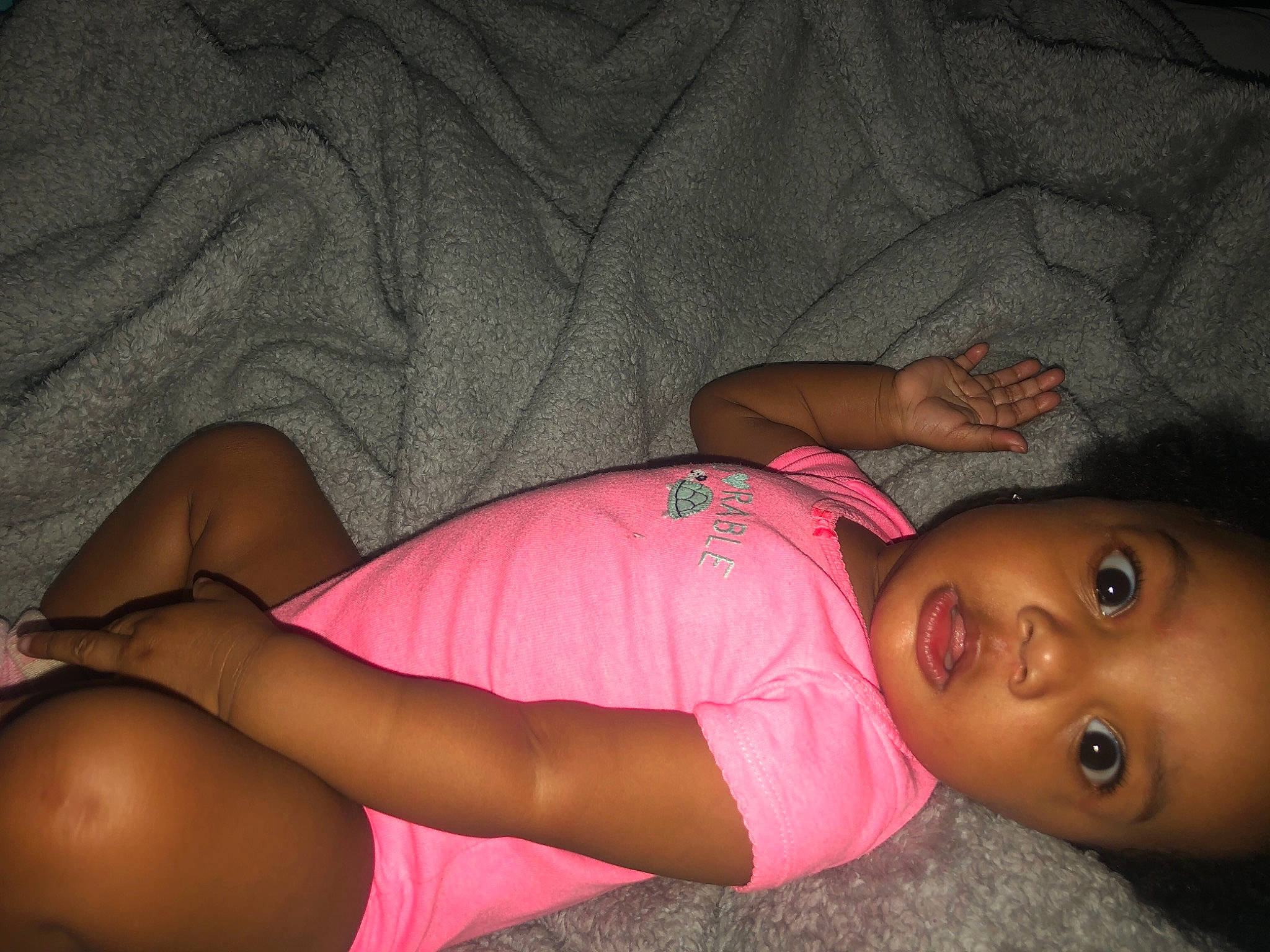 Amaryi joined the competition — help win amazing prizes! arm, baby_toddler_clothing, black_hair, chest, comfort, elbow, eye, eyelash, flash_photography, head, human_body, joint, leg, mouth, neck, person, pink, shoulder, skin, stomach