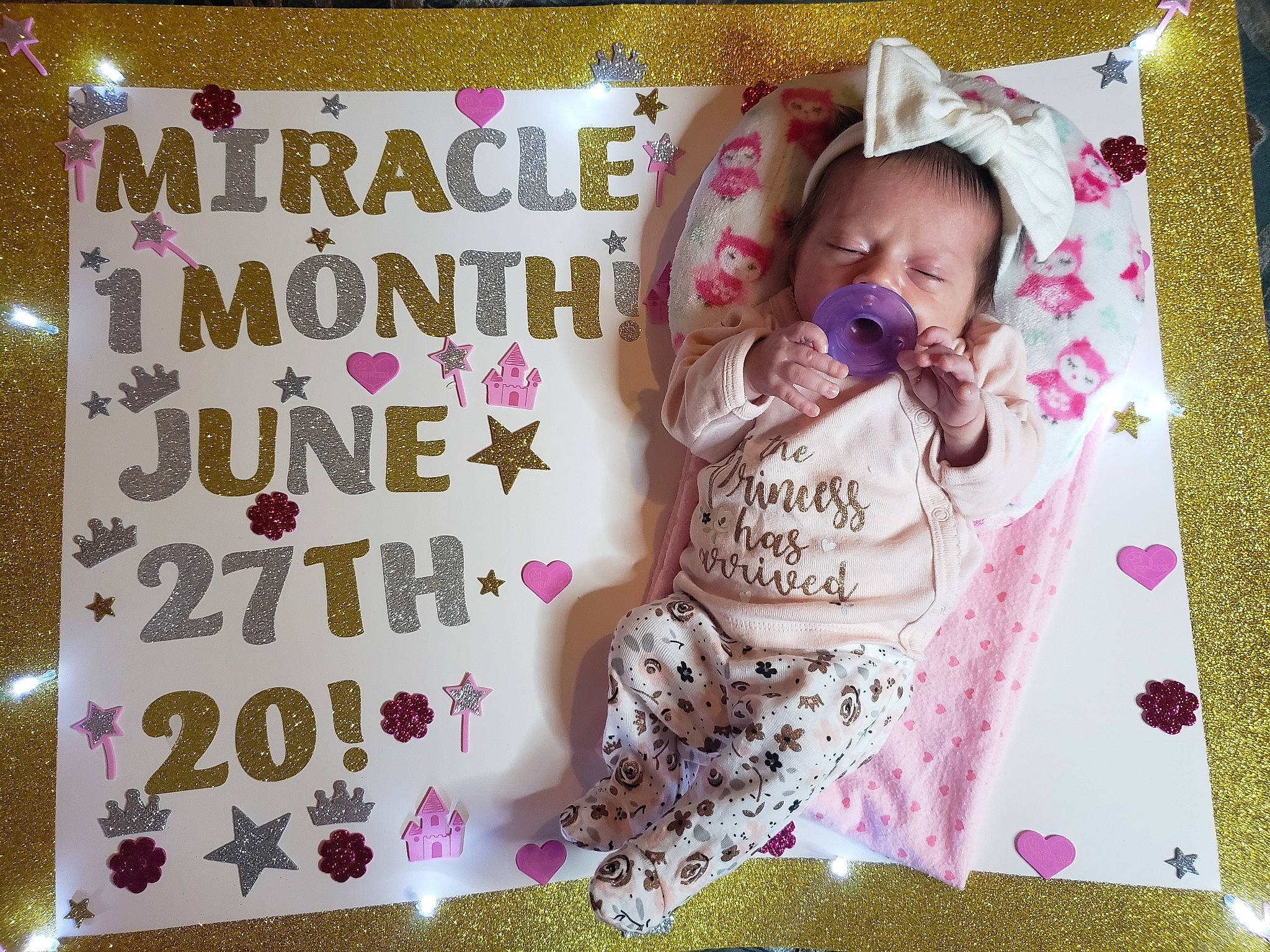 Miracle is registered to the contest to win money with this photo: art, birthday, cheek, child, craft, font, happy, love, person, pink, scrapbooking, sweetness, text, textile, toddler