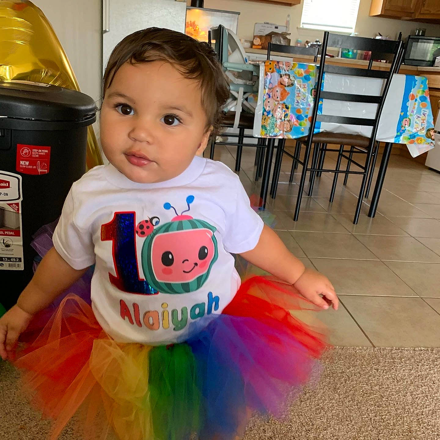 Alaiyah joined the competition — help win amazing prizes! baby, baby_toddler_clothing, child, cool, flooring, fun, happy, hardwood, logo, person, play, room, shorts, sleeve, t_shirt, toddler, varnish, wood, wood_flooring
