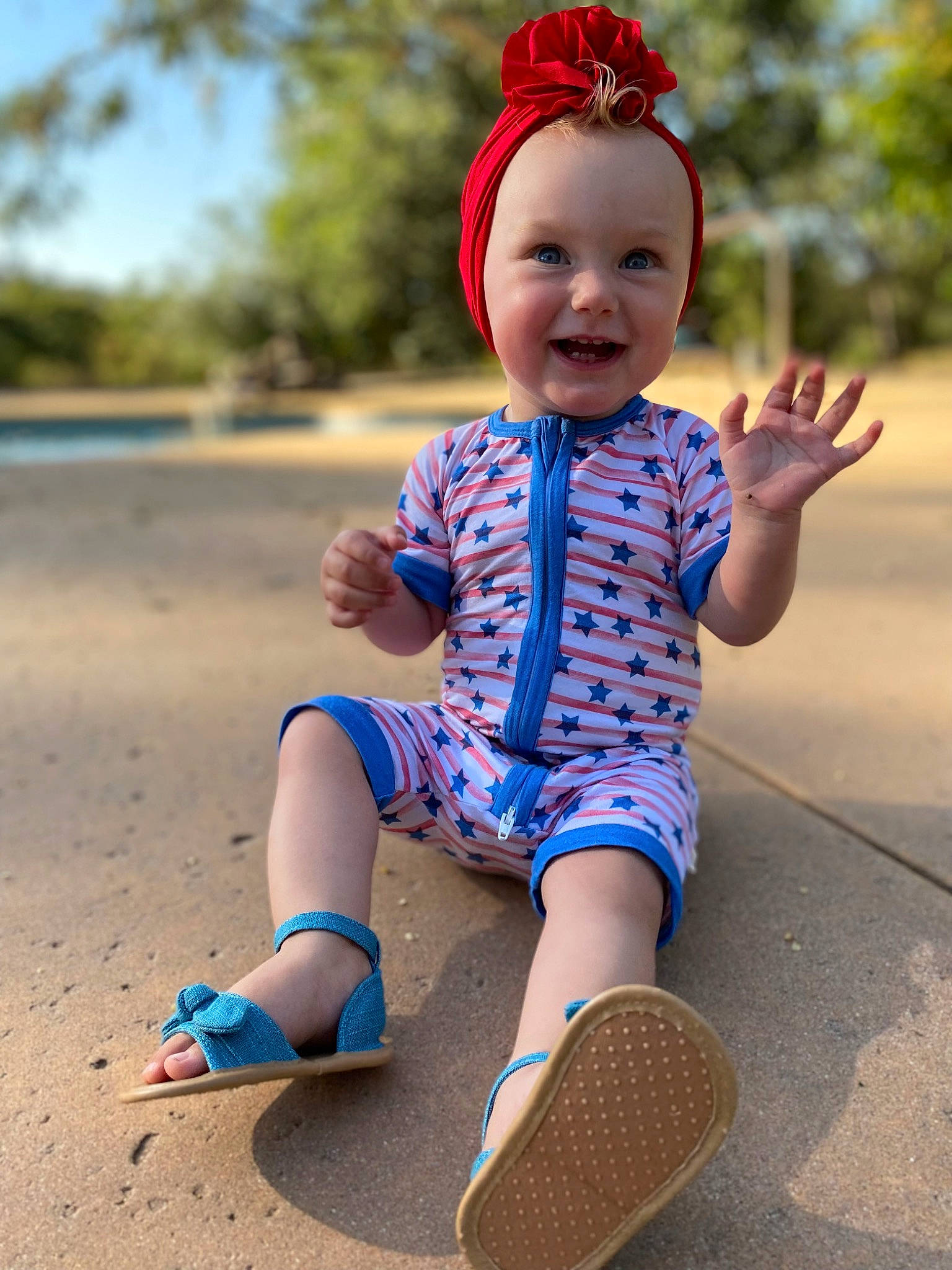 Alice joined the competition — help win amazing prizes! baby, baby_toddler_clothing, beauty, cap, child, electric_blue, eye, face, facial_expression, fun, grass, happy, head, headgear, joy, leisure, person, pink, sleeve, smile