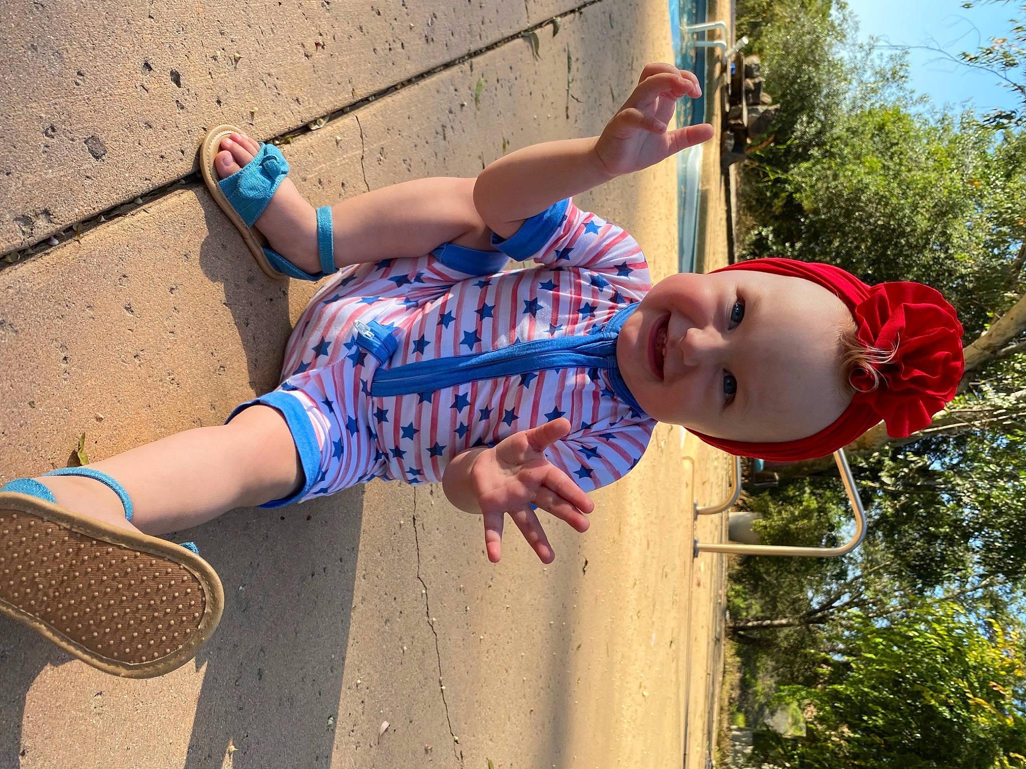Alice joined the competition — help win amazing prizes! calf, child, clothing, electric_blue, eyewear, foot, fun, grass, happy, hat, human_leg, joy, leisure, people_in_nature, person, recreation, sandal, sunglasses, thigh, toddler