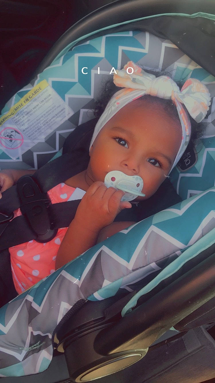 Jewel joined the competition — help win amazing prizes! baby, baby_carriage, baby_products, baby_safety, baby_toddler_clothing, car_seat, cheek, child, comfort, facial_expression, fashion_accessory, fun, hat, iris, linens, mouth, person, product, sitting, smile