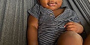 Alexanderisaac joined the competition — help win amazing prizes! baby, child, infant, hammock, striped_clothing, relaxing, indoor, portrait, cute, face, skin, hand, legs, eyes, smile, person, young_child, comfortable, casual, seated