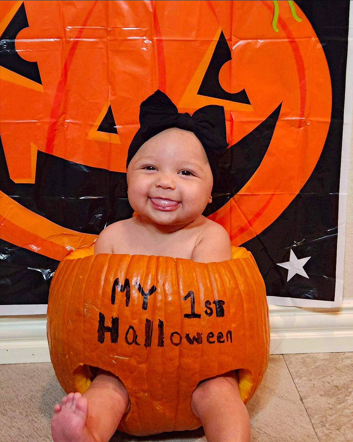 Ahlysix joined the competition — help win amazing prizes! baby_toddler_clothing, calabaza, child, clothing, cucurbita, eye, fruit, fun, gourd, happy, headwear, joy, orange, person, plant, pumpkin, smile, squash, toddler, trick_or_treat