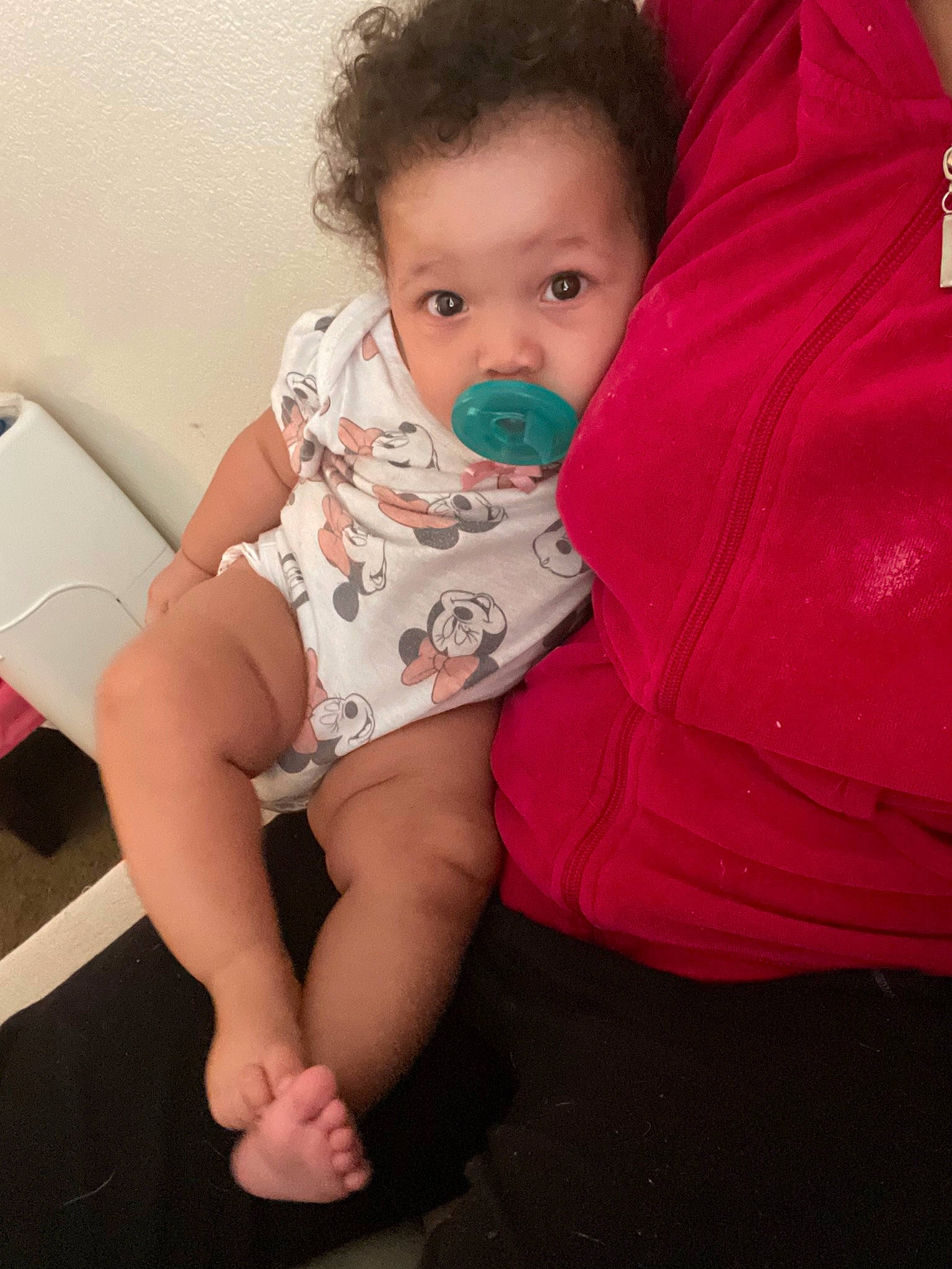 Alanni joined the competition — help win amazing prizes! baby, baby_toddler_clothing, comfort, elbow, eyelash, face, finger, happy, human_body, human_leg, iris, knee, lip, neck, person, pink, shoulder, skin, thigh, toddler