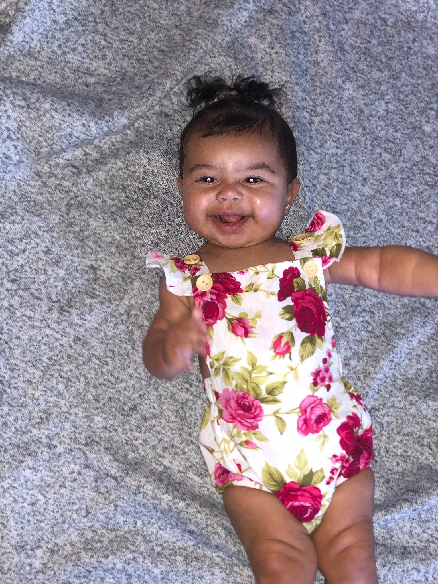 Mila is registered to the contest to win money with this photo: baby, child, joy, person, skin, smile, toddler