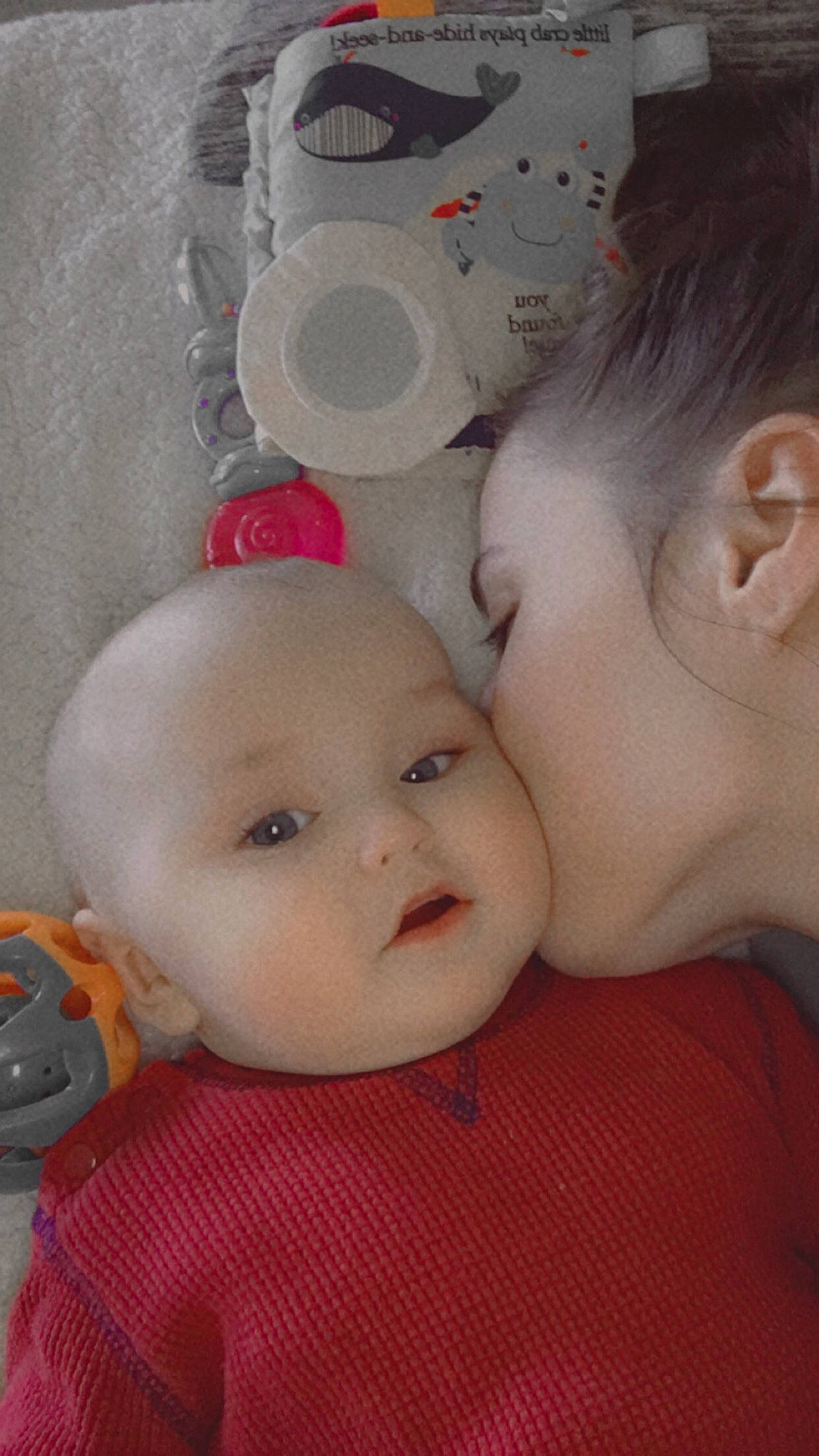 Maverik joined the competition — help win amazing prizes! baby, baby_products, baby_toddler_clothing, cheek, child, chin, ear, eyebrow, eyelash, fun, happy, iris, kiss, lip, nose, person, pink, skin, stuffed_toy, toddler