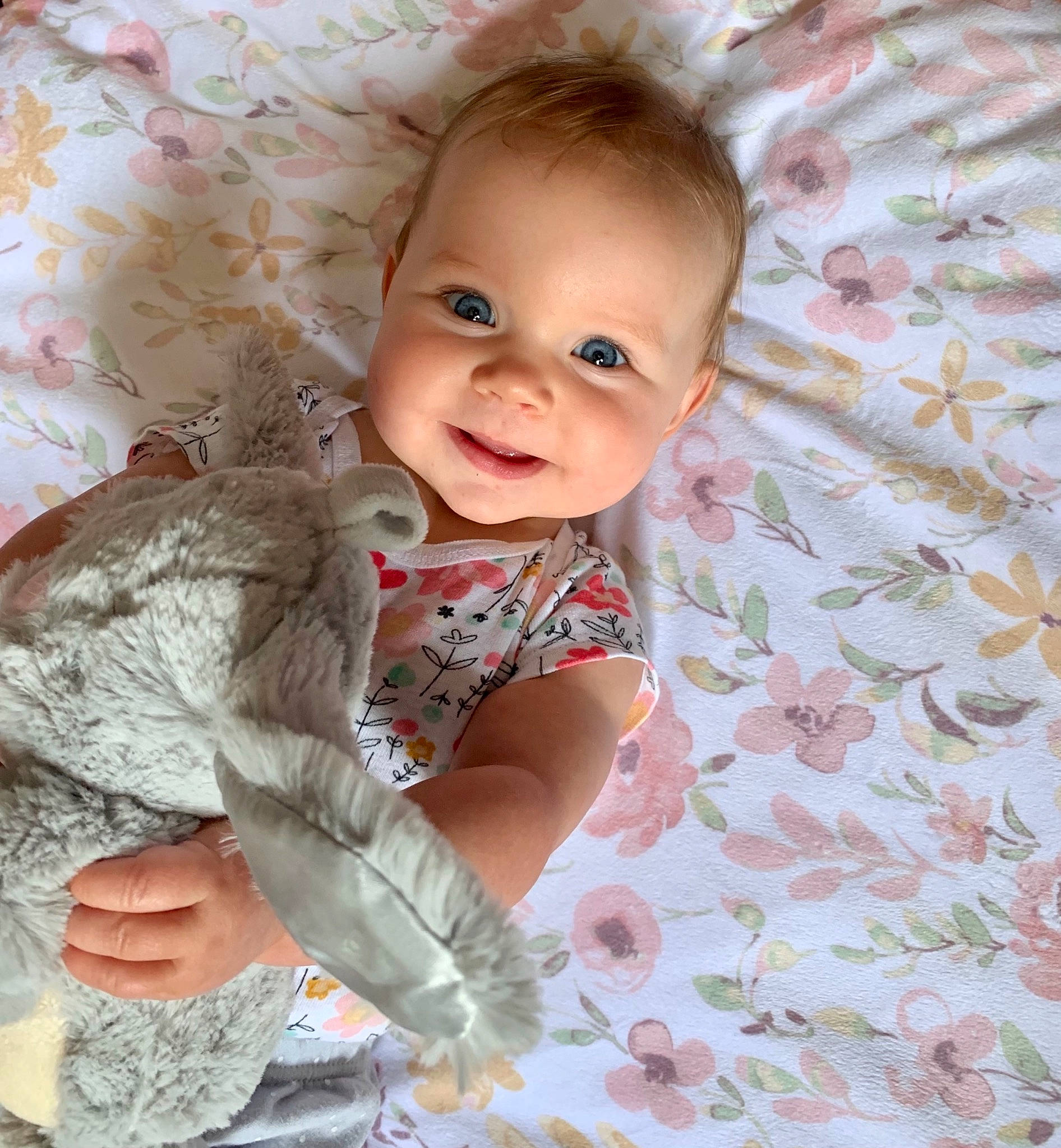Charolette joined the competition — help win amazing prizes! baby, baby_toddler_clothing, cheek, clothing, eye, face, gesture, happy, head, iris, joy, lip, pattern, person, pink, product, skin, sleeve, smile, standing