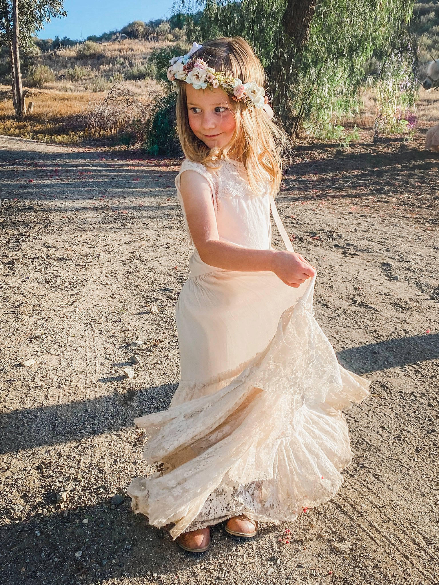Avery is registered to the contest to win money with this photo: bridal_clothing, bridal_party_dress, bride, dress, eye, face, flash_photography, gown, grass, hair, hairstyle, happy, head, headwear, joy, people_in_nature, person, plant, strapless_dress, sunlight