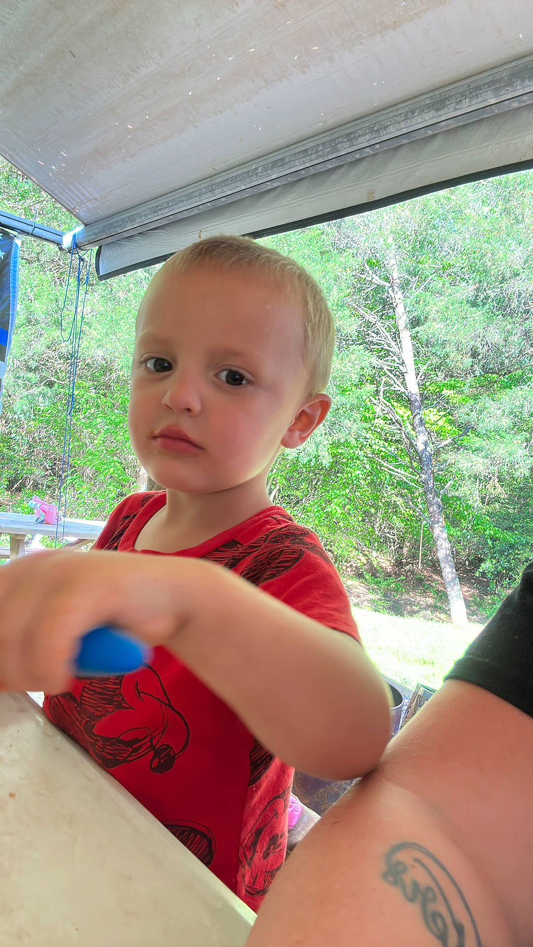 Henry joined the competition — help win amazing prizes! baby, baby_toddler_clothing, child, elbow, finger, fun, grass, happy, insect, leisure, person, play, recreation, shade, sitting, t_shirt, thumb, toddler, tree, vacation