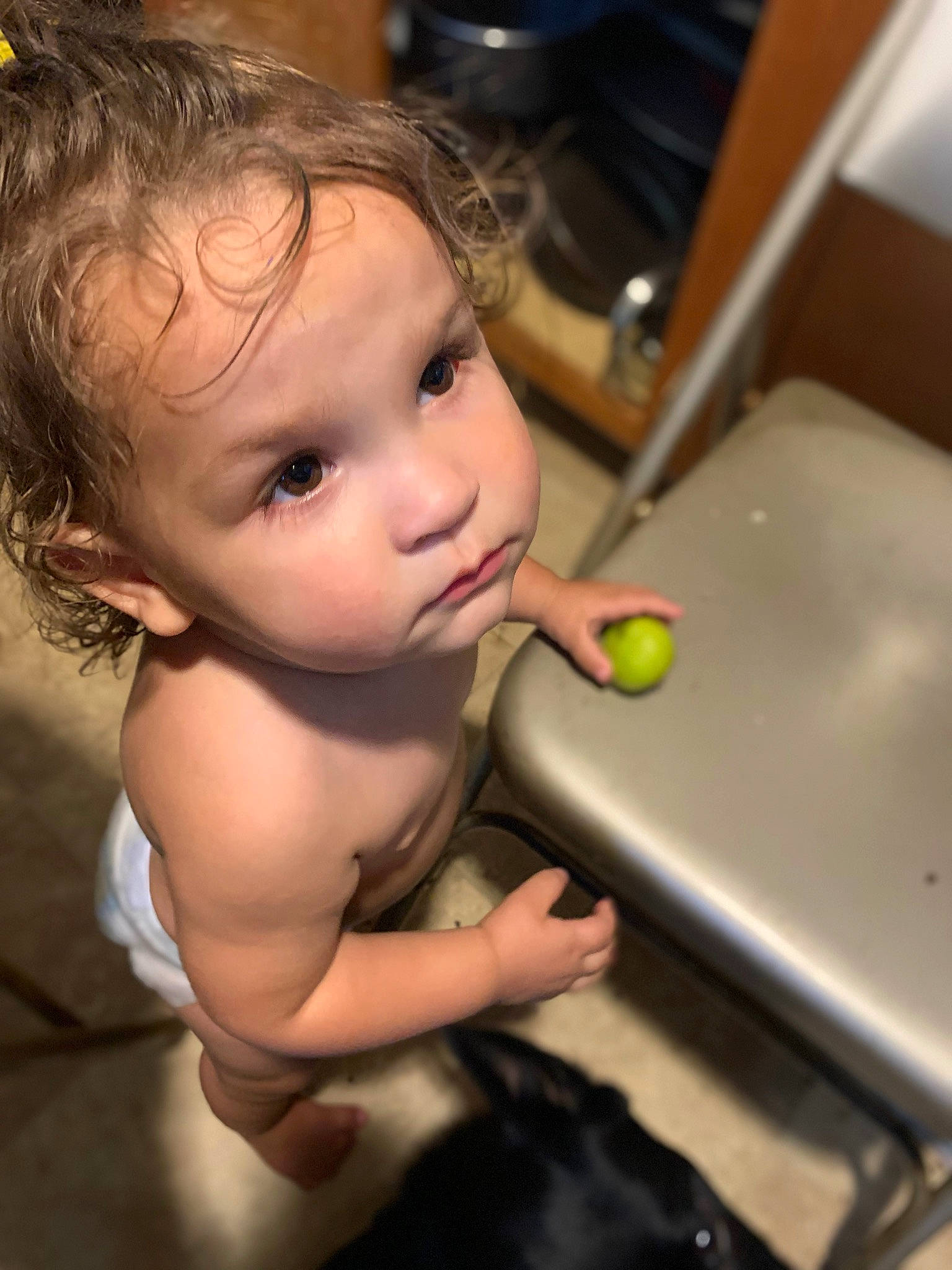 Gracelynne is registered to the contest to win money with this photo: baby, cheek, chin, ear, eye, eyebrow, eyelash, finger, fun, gesture, hair, hand, human_body, iris, lip, mouth, neck, nose, person, skin