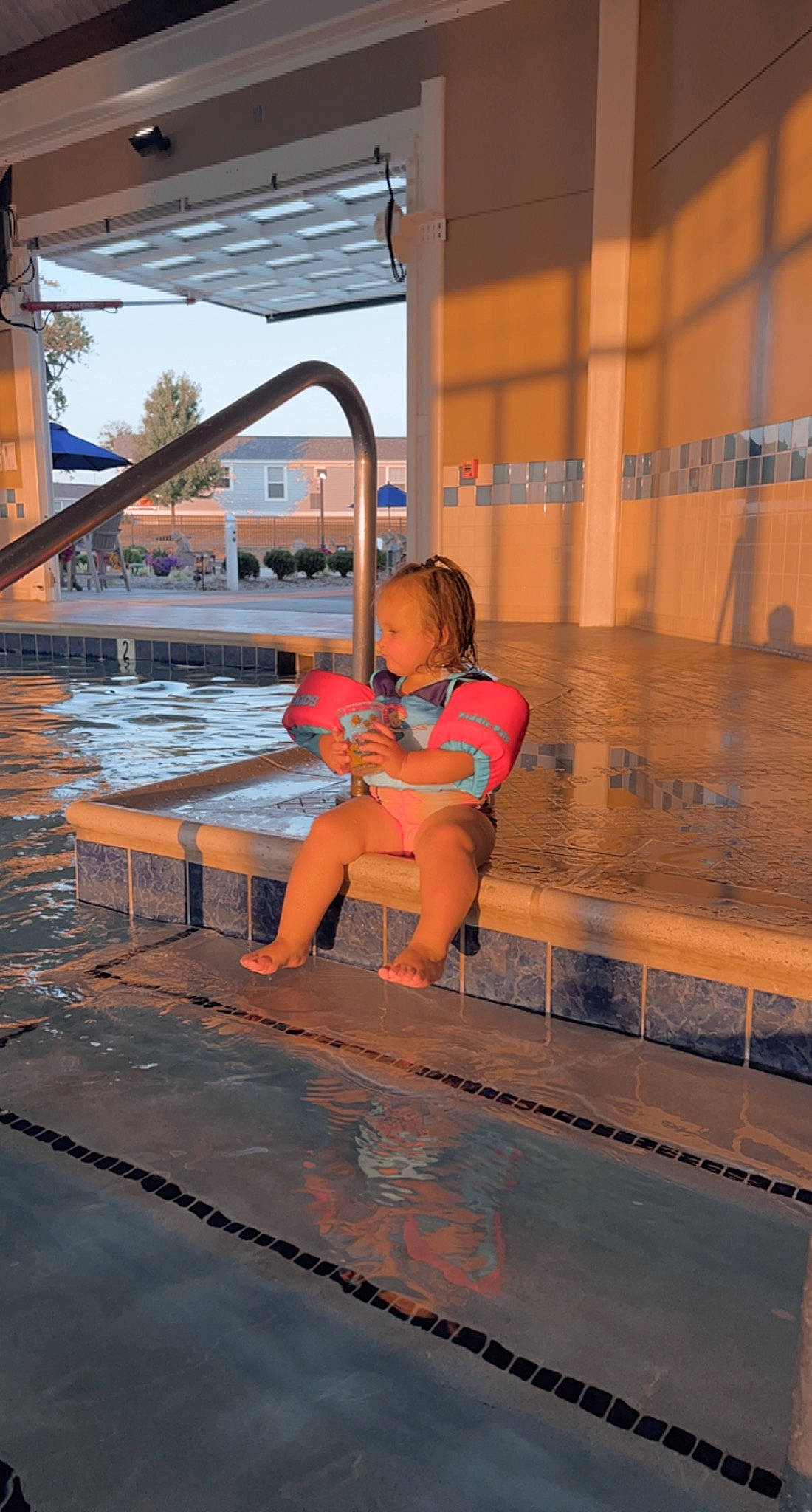 Journi joined the competition — help win amazing prizes! competition_event, composite_material, fun, human_leg, individual_sports, indoor_games_and_sports, leisure, leisure_centre, nonbuilding_structure, person, personal_protective_equipment, physical_fitness, recreation, shorts, sky, sports, sportswear, swimming_pool, thigh, water