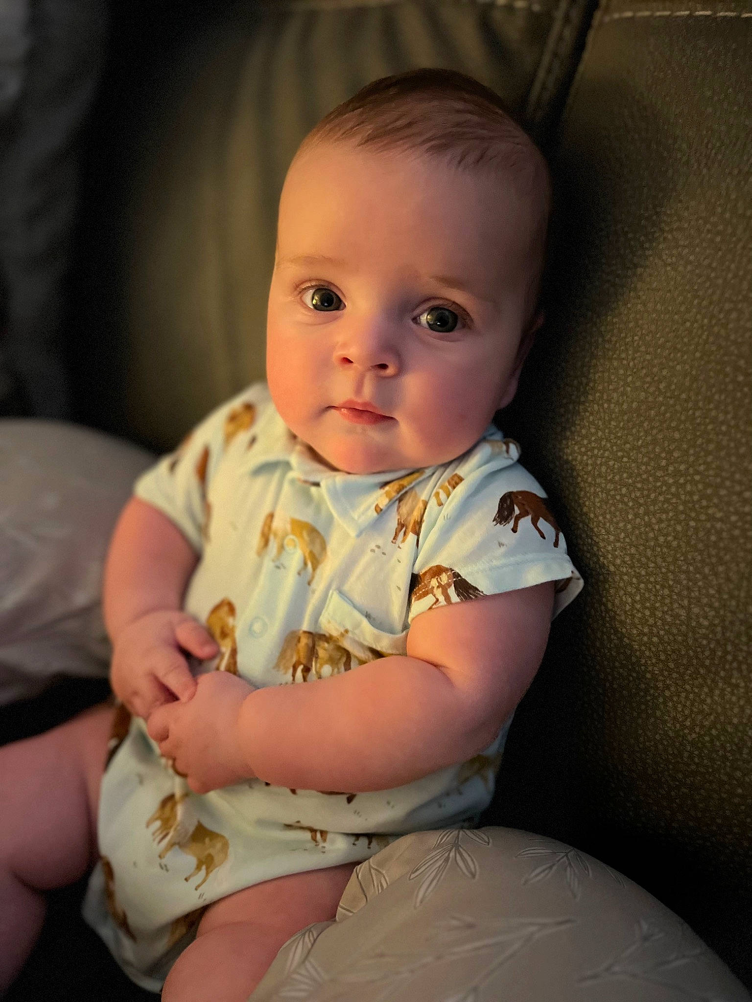 Caleb joined the competition — help win amazing prizes! baby, baby_toddler_clothing, cheek, child, chin, comfort, day_dress, elbow, eye, face, flash_photography, fun, head, human_body, iris, lip, person, sitting, skin, sleeve