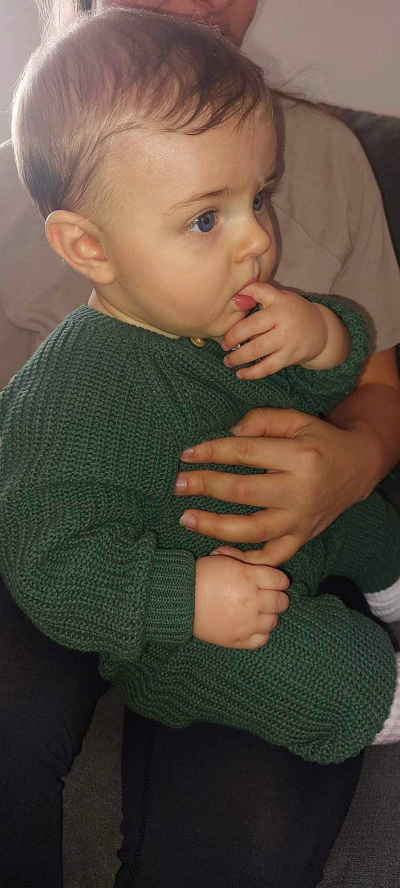 Caleb-james joined the competition — help win amazing prizes! baby, baby_toddler_clothing, cheek, comfort, elbow, eye, finger, gesture, hairstyle, hand, head, human_body, iris, lip, neck, nose, person, skin, sleeve, toddler