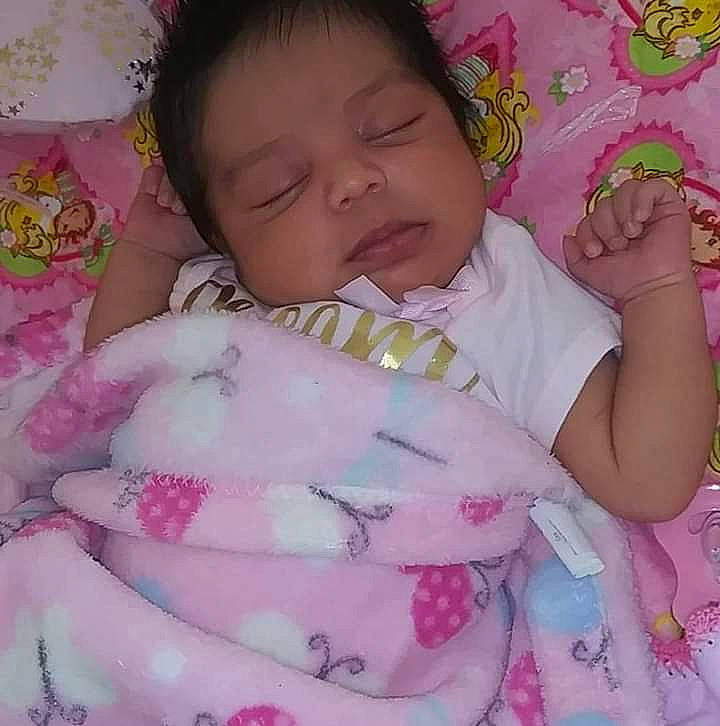 Lilyanna is registered to the contest to win money with this photo: baby, baby_sleeping, bedding, bedtime, birth, blanket, cheek, child, linens, lip, mouth, nap, nap_mat, person, pink, product, skin, sleep, textile, toddler