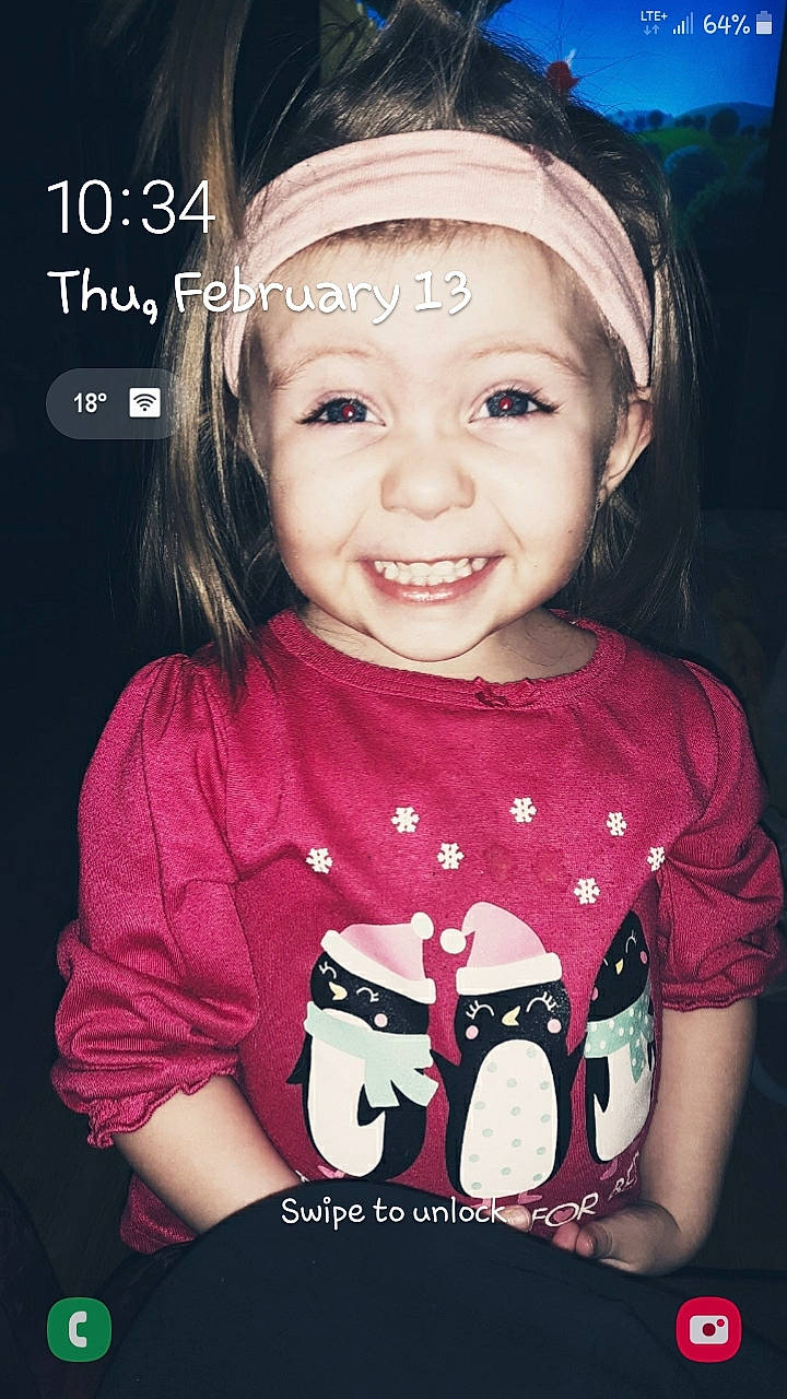 Aubree joined the competition — help win amazing prizes! cheek, child, child_model, cool, ear, face, facial_expression, happy, headwear, joy, person, photo_caption, photography, pink, product, smile, toddler, tooth