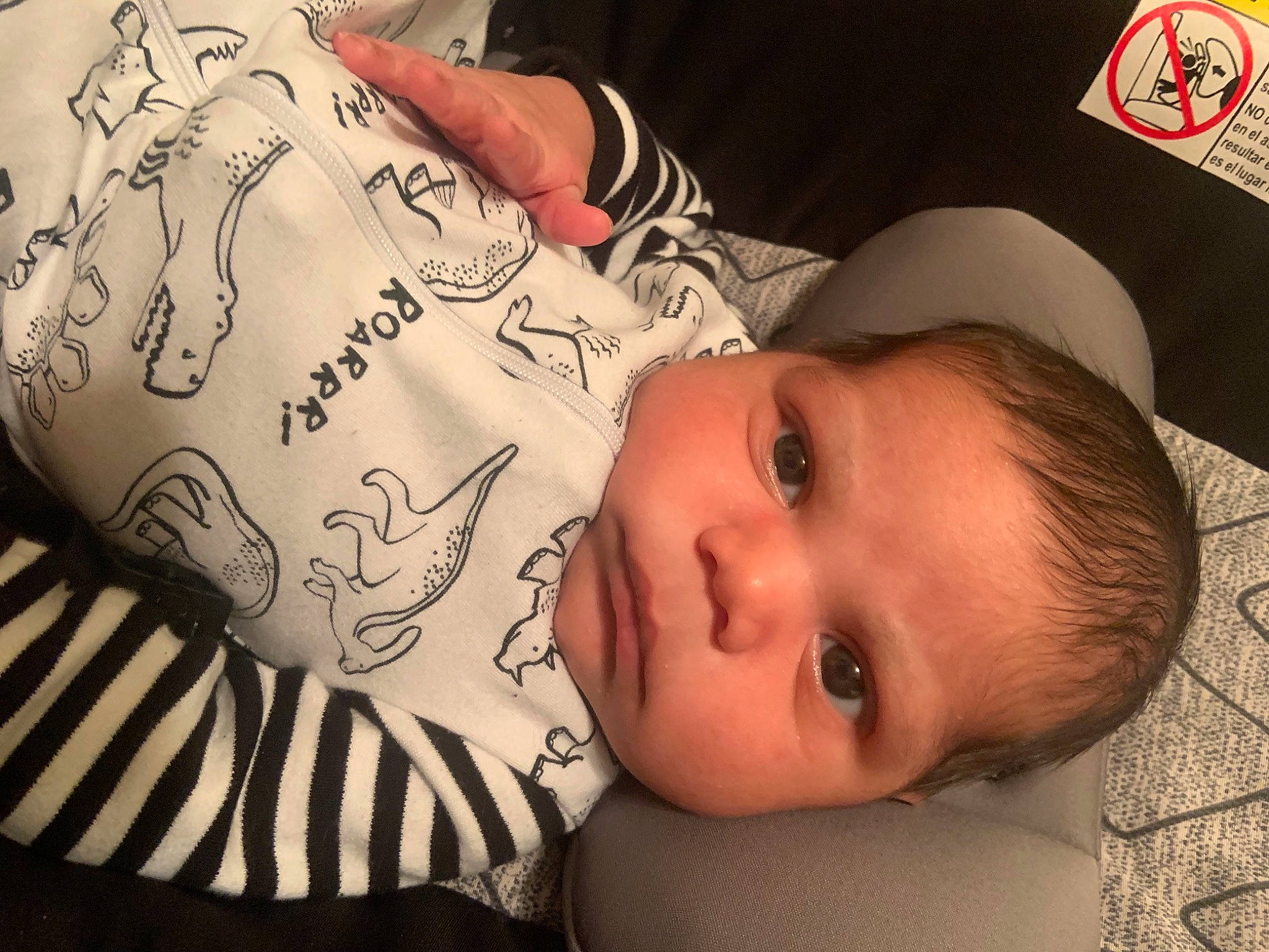 Kayden is registered to the contest to win money with this photo: arm, baby, baby_toddler_clothing, cheek, ear, eyelash, facial_expression, forehead, hand, human_body, lip, mammal, mouth, muscle, nose, organ, person, skin, sleeve, smile