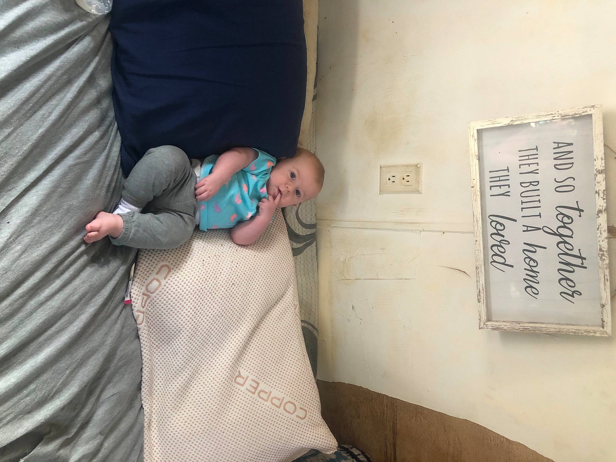 Kalliope joined the competition — help win amazing prizes! baby, baby_products, bed, bedding, child, comfort, elbow, finger, font, handwriting, human_leg, joint, knee, linens, nap, person, room, sitting, stuffed_toy, t_shirt