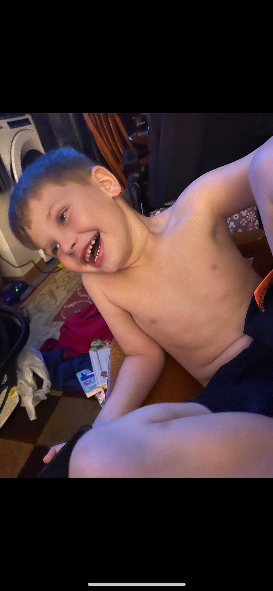 Kyrin joined the competition — help win amazing prizes! chest, elbow, eyebrow, facial_expression, finger, flash_photography, gesture, happy, human_body, jaw, joy, leg, lip, mouth, muscle, neck, person, shoulder, skin, smile