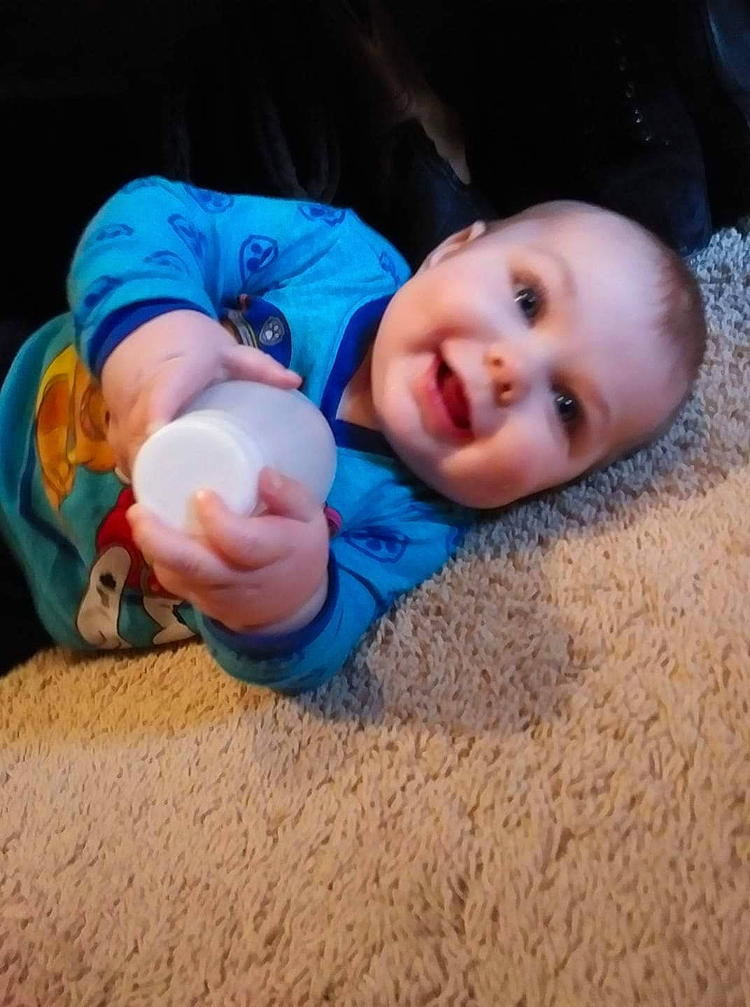 Brylee joined the competition — help win amazing prizes! baby, cheek, child, eye, fun, happy, head, mouth, nose, person, play, skin, sky, sleep, smile, toddler, tummy_time