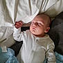 Archie joined the competition — help win amazing prizes! baby, bed, blanket, child, cozy, cute, indoors, infant, newborn, peace, peaceful, person, pillow, portrait, relaxation, rest, sleep, sleeping, soft, white_onesie