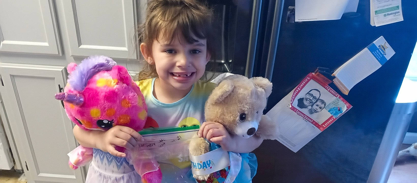 Makenzie joined the competition — help win amazing prizes! baby_toys, child, ear, event, fun, fur, happy, iris, joy, person, play, plush, room, sharing, skin, smile, stuffed_toy, teddy_bear, textile, toddler