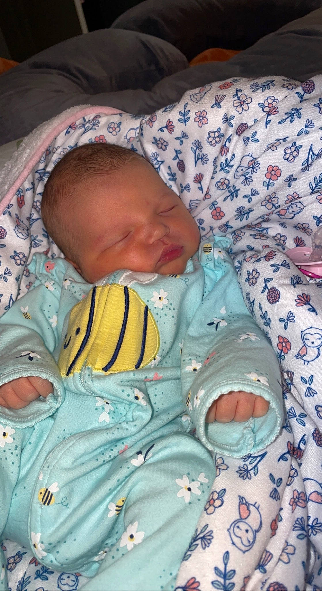 Delanie is registered to the contest to win money with this photo: baby, baby_products, baby_safety, baby_sleeping, baby_toddler_clothing, bedding, bedtime, cheek, child, comfort, head, linens, nap, nose, person, product, room, skin, sleep, textile