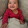 Xya is registered to the contest to win money with this photo: baby, babylaughing, blanket, bodypart, couch, cushion, face, finger, furniture, hand, happy, head, homedecor, laughing, mouth, newborn, person, photography, portrait, smile